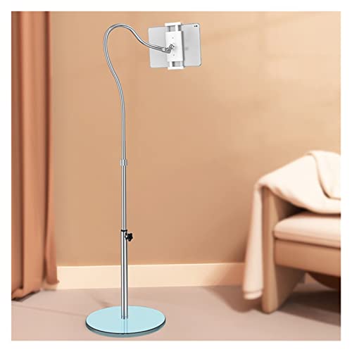 MESURG Einstellbare Schwanenhals Bodenständer Universal-Tablethalter 360 ° drehbare Kamera-Telefonhalterung, Tablettenhalterung mit flexiblen Armen for 3,5-13 Zoll Telefon, iPad (Color : Blue) von MESURG