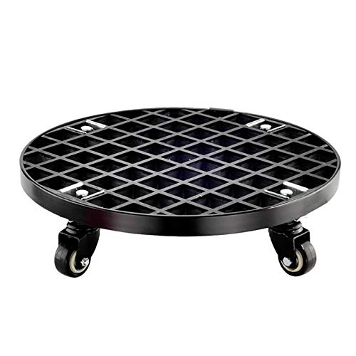 Plant Caddy Pflanze Dolly Rolling Plant Ständer mit Verriegelungsrädern im Freien im Freien im Freien, im schweren Blütenblumen-Rack Metall Pflolley mit 360 ° rotierenden Rollschalen mit 360 ° von MESURG