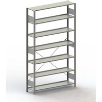 META Regalbau 178471 Aktenregal-Grundmodul (B x H x T) 1256 x 2200 x 336mm Stahl verzinkt Verzinkt M von META Regalbau