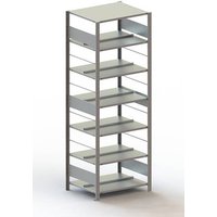 META Regalbau 178485 Aktenregal-Grundmodul (B x H x T) 806 x 2200 x 636mm Stahl verzinkt Verzinkt Me von META Regalbau