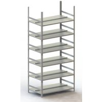 META Regalbau 59334 Aktenregal-Grundmodul (B x H x T) 1004 x 1850 x 604mm Stahl pulverbeschichtet Li von META Regalbau