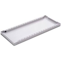 META Regalbau 69773 Fachboden (B x T) 1000mm x 500mm Stahl lackiert Lichtgrau Metallboden 6St. von META Regalbau