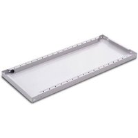 META Regalbau 69783 Fachboden (B x T) 1000mm x 600mm Stahl lackiert Lichtgrau Metallboden 5St. von META Regalbau