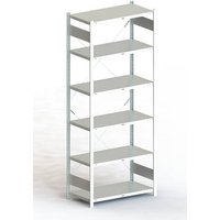 META Regalbau 95030 Fachbodenregal-Grundmodul 150kg (B x H x T) 1056 x 2500 x 536mm Stahl verzinkt V von META Regalbau