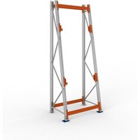 META MULTIPAL Kabeltrommelregal Typ 3, GF, HxBxT 3.300 x 1.100 x 900, komplett für 2 Achsen RAL, verzinkt, RAL 2001 rotorange, A-Ständer von META