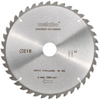 Kreissägeblatt hw/ct 216x30, 40 wz classic (628060000) - Metabo von Metabo