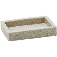 Metaform - Freistehende Seifenhalter sandfarbig aus Kunstharz mit Seifenschale mod. Syl von METAFORM