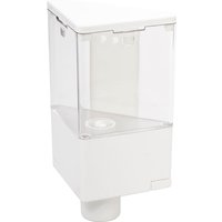 Seifenspender Wandmontage Manueller Spender weiss Harz mod. Quick soap von IDRALITE