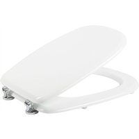 Wc-Sitz weiss Toilettendeckel aus mdf mit Deckel mod. Tesi Fit von IDRALITE