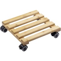 Metafranc - WU0825340 Pflanzenroller Bambus Traglast (max.): 60 kg 300 mm x 300 mm x 74 mm Anzahl l von METAFRANC