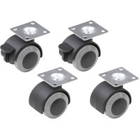 Meister - Metafranc WU0804300 Doppelrollen Rad-Durchmesser: 40 mm Tragfähigkeit (max.): 20 kg 4 St. von MEISTER