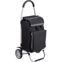 Metafranc - Meister Einkaufstrolley - 56 Liter - Extra große Reifen - Mit Kühlfach - Abnehmbare & regenfeste Tasche - Aufhängung für den von METAFRANC