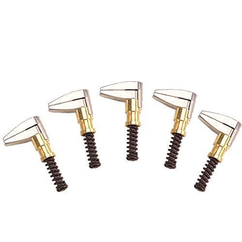 METAL MAGERY 2,5 cm robuste Seitengriff-Cleco Klemmen, Set mit 5 Stück, Gold von METAL MAGERY