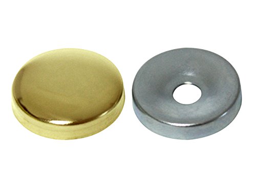 marmorierte gewölbte Beschlag Messing poliert mm.16 (Pack 200) [Metal Minute] von METAL MINUTERIE