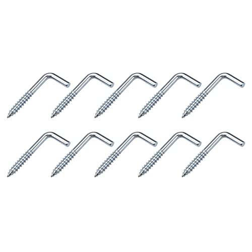 METALLIXITY 100Stk L Form Haken (32mm/1.26") Decke Haken Metall Rechtwinklig Haken - für Hängende Außentasse Haken Bad Küche Wand Möbel Verbindung von METALLIXITY