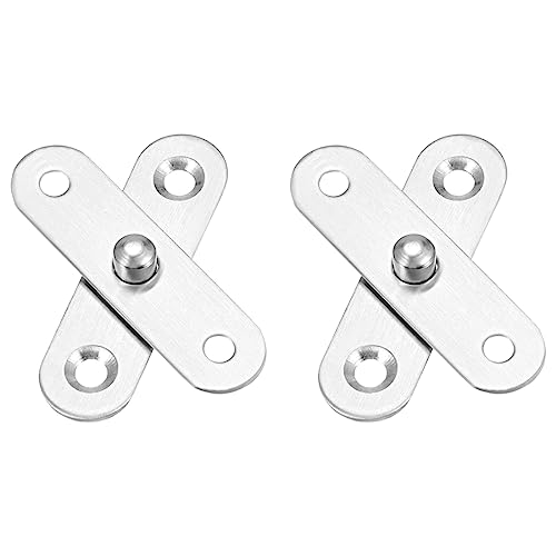 METALLIXITY 360° Drehbarer Zapfen Scharnier (57 x 16mm) 2Set Edelstahl Tür Scharniere - für Haus Küche Tore Schränke Kleiderschränke von METALLIXITY