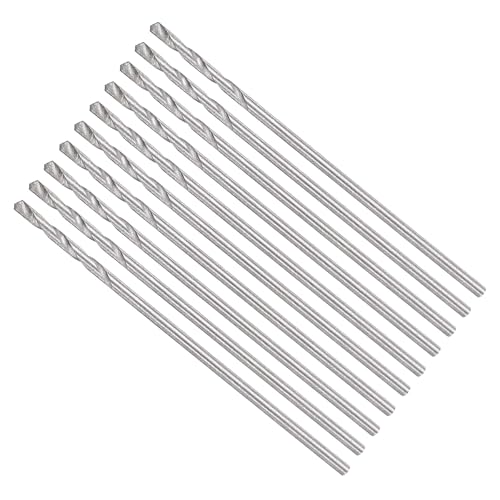 METALLIXITY Bohrer (0,9mm) 10Stk, 4241 HSS Spiralbohrer, Gerader 135° Stahlbohrerfür Holz Kunststoff Eisen Kupfer Aluminium Niedrig Weichmetall von METALLIXITY
