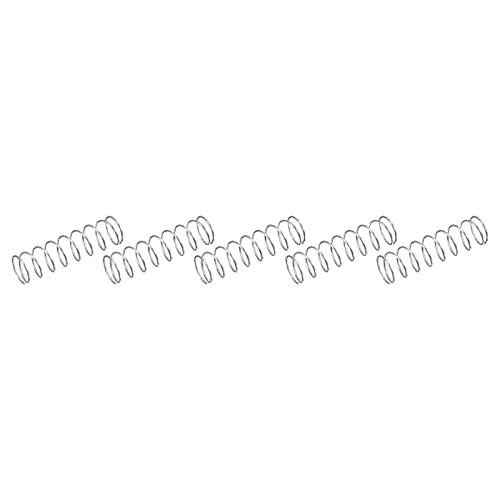 METALLIXITY Druckfedern (0,7 x 10 mm Außendurchmesser, 35 mm freie Länge) 5 Stück, Zugfeder aus Edelstahl 304 – für Heimwerkerreparaturen, Heimwerkerprojekte, silberfarben von METALLIXITY