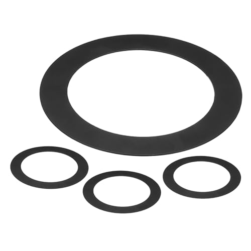 METALLIXITY Goof Ringe ID 2,99" x OD 4,72", 4 Stück Metall Goof Ringe Abdeckung für Einbaustrahler Decken- und Wandlampen Beleuchtung Downlight LED, Schwarz von METALLIXITY