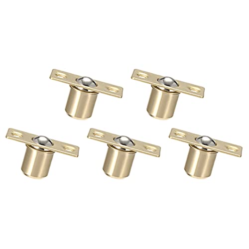 METALLIXITY Kleiderschrank Tür Kugel Schnappverschluss (12.5 x 18mm) 5Set Einstellbar Kugelfänge Hardware - für Haus Küche Schaltschrank Schranktür Messing Ton von METALLIXITY