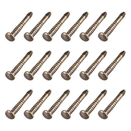 METALLIXITY Klein Nägel (1.2x10mm) 300Stk Karbonstahl Winzig Hardware Nägel - für Holzbearbeitung Haushalt Bronzeton von METALLIXITY