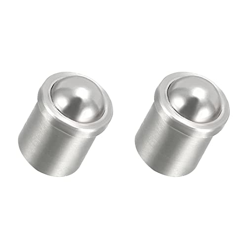 METALLIXITY Kugel Stößel Schranktür Schrank Schublade (6 x 7mm) 2Stk Kugel Schnappverschluss Einfänger - für Haus Küche Schaltschrank Schranktür Silberton von METALLIXITY