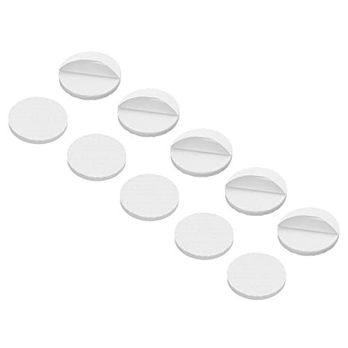 METALLIXITY Runde Möbel Pad (30mm/1.2") 16Stk Gummi Selbstklebende Boden Protektoren - für Zuhause Schrank Schrank Bett Füße Weiß von METALLIXITY