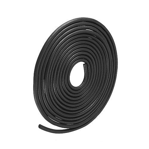 METALLIXITY Schaum Gummi Wetter Dichtung Streifen (3mm Durchmesser x 8m Länge) 1Stk EPDM Gummi Rund Dichtung Streifen - für Haus Reparatur Tür Schwarz von METALLIXITY