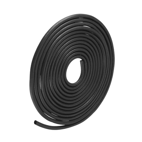 METALLIXITY Schaum Gummi Wetter Dichtung Streifen (4mm Durchmesser x 8m Länge) 1Stk EPDM Gummi Rund Dichtung Streifen - für Haus Reparatur Tür Schwarz von METALLIXITY
