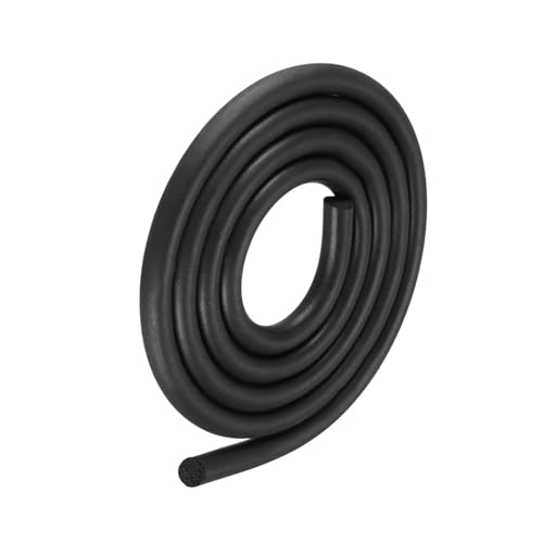 METALLIXITY Schaum Gummi Wetter Dichtung Streifen (9mm Durchmesser x 2m Länge) 1Stk EPDM Gummi Rund Dichtung Streifen - für Haus Reparatur Tür Schwarz von METALLIXITY