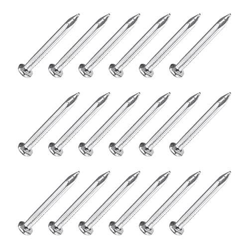 METALLIXITY Wand Zement Nägel (3x40mm) 50Stk Karbonstahl Hardware Nägel - für Haus Wartung Basteln Holzarbeiten von METALLIXITY