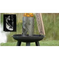 Gluttonne Flammlachs Deko Garten Beleuchtbar Optimierte Zubereitung Wertig Mega Eyecatcher Feuerschale Tolle Lichtspiele von METALLKUNSTHANDWERK
