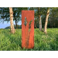 Wildes Gras Gartenstecker - Einfach Ins Beet Stecken Handgefertigt Ca. 120 Groß von METALLKUNSTHANDWERK