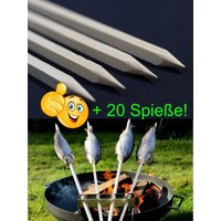 steckerlfisch Set Multihalter Leo Für Feuerschalen Und Grills Einfach Günstig V2A Edelstahl von METALLKUNSTHANDWERK