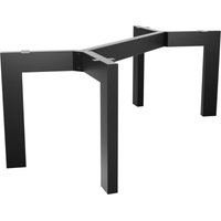 MetaloPro Tischbein Barax Extreme – Schwarzes Robustes Metallgestell Im Industrial-Stil Für Ess-, Arbeits- Und Konferenztische In Wohn- Und von METALOPRO