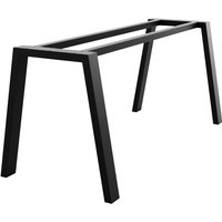 MetaloPro Tischbein Thusia – Schwarzes Metallgestell Im Minimalistischen Stil Für Moderne Tische Für Zuhause Und Büro - 130x70x72cm von METALOPRO