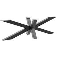 Tischbein Acamar Extreme – Schwarzes Robustes Metallgestell In Spinnenform Für Moderne Ess- Und Arbeitstische In Zeitgemäßen Innenräumen von METALOPRO