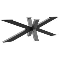Tischbein Acamar Extreme – Schwarzes Robustes Metallgestell In Spinnenform Für Moderne Ess- Und Arbeitstische In Zeitgemäßen Innenräumen von METALOPRO