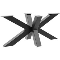 Tischbein Acamar Extreme – Schwarzes Robustes Metallgestell In Spinnenform Für Moderne Ess- Und Arbeitstische In Zeitgemäßen Innenräumen von METALOPRO