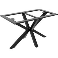 Tischbein Acamar Frame – Schwarzes Metallgestell In Spinnenform Für Ess-, Arbeits- Und Konferenztische In Modernen Innenräumen - 120x70x74cm von METALOPRO