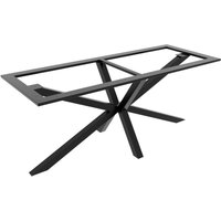 Tischbein Acamar Frame – Schwarzes Metallgestell In Spinnenform Für Ess-, Arbeits- Und Konferenztische In Modernen Innenräumen - 180x70x74cm von METALOPRO
