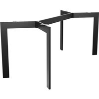 Tischbein Barax – Schwarzes Minimalistisches Metallgestell Mit Zentraler Strebe, Ideal Für Moderne Wohn- Und Büroräume - 170x70x72cm - Metalopro von METALOPRO