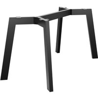 Tischbein Barax Special – Minimalistisches Industrial-Gestell Aus Schwarzem Stahl Für Moderne Möbel, Ess- Und Arbeitstische - 180x70x72cm - Metalopro von METALOPRO