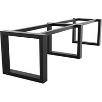 Tischbein Eta Extreme Long – Langer Schwarzer Metallrahmen In Rechteckiger Form Im Schwerlast-Design Für Ess- Und Schreibtische In Wohn- Und von METALOPRO