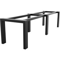 Tischbein Etamin Extreme Long – Langer Schwarzer Metallrahmen In Rechteckiger Form Im Schwerlast-Design Für Ess- Und Schreibtische In Wohn- Und von METALOPRO