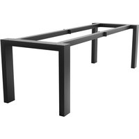 Tischbein Etamin Extreme – Schwarze Metallkonstruktion Mit Rechteckigem Rahmen Im Industrial-Stil Für Ess- Und Arbeitstische - 260x80x72cm - Metalopro Tischbein Etamin Extreme – Schwarze Metallkonstruktion Mit Rechteckigem Rahmen Im Industrial-Stil Für Ess- Und Arbeitstische - 260x80x72cm - Metalopro von METALOPRO