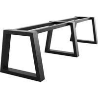 Tischbein Nemesis Extreme Long – Lange Schwarze Metallkufen In Trapezform Im Schwerlast-Design Für Ess- Und Schreibtische In Wohn- Und Büroräumen von METALOPRO