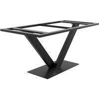 Tischbein Thuban Frame – Schwarzes Metallgestell In V-Form Im Schwerlast-Design Für Moderne Ess-, Schreib- Und Couchtisch - 160x80x74cm - Metalopro von METALOPRO