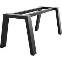 Tischbein Thusia Extreme – Schwarze Robuste Metallkonstruktion Im Minimalistischen Stil Für Ess- Und Arbeitstische Für Zuhause Und Büro - 180x80x72cm von METALOPRO