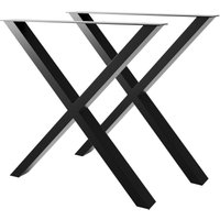 Tischbeine Belaga Lite – Schwarze Metallbeine In X-Form Im Minimalistischen Industrial-Stil Für Moderne Ess- Und Arbeitstische - Metalopro von METALOPRO